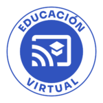 Ícono de educación virtual de preescolar a bachillerato